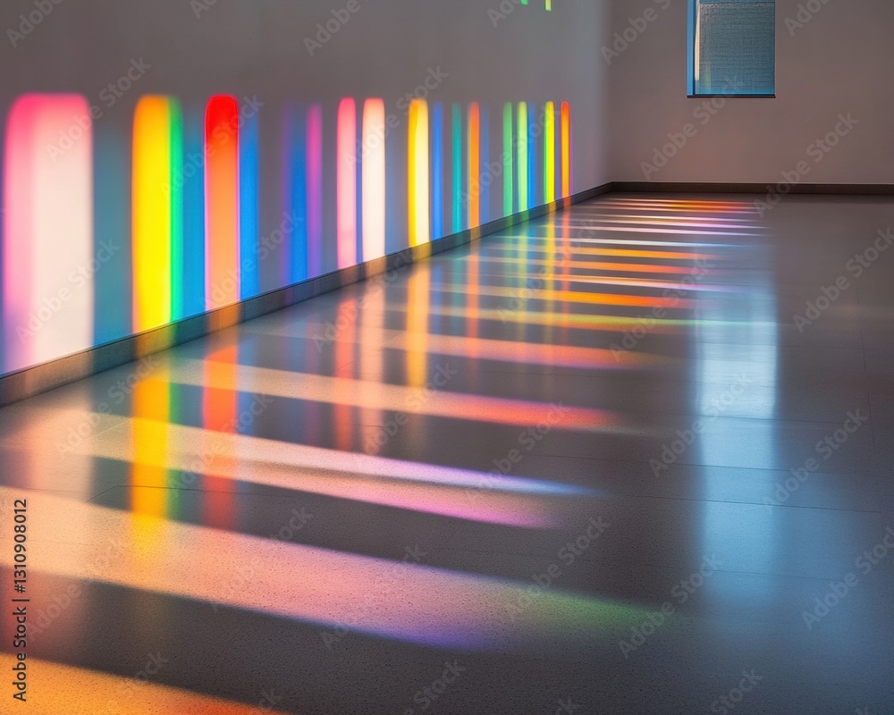 Aufkleber prismatic illumination immersive digital design experience showcasing chromatic architecture and nex