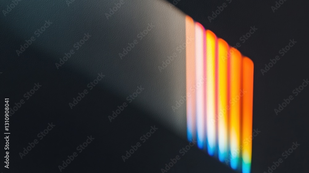 Leinwandbilder chromatic innovation prismatic light refraction visualizing digital transformation and next-gen crea