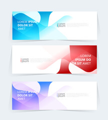 Naklejka premium Geometric banner design with Vector presentation template.