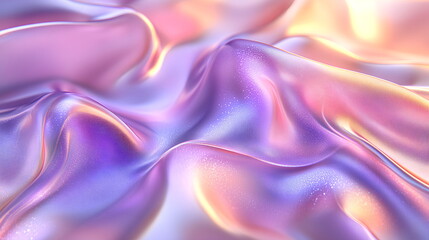 Obraz premium Abstract Iridescent Holographic Fabric Texture