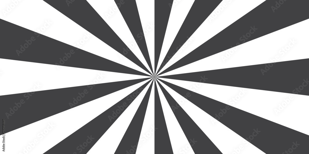 Poster Abstract sunshine pattern vector background. Sun rays sunburst backdrop. Retro vintage burst sunrise sunbeam element with spiral striped pattern. Spiral radial striped backdrop design.