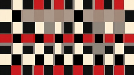Fototapeta premium Abstract Geometric Pattern in Bold Colors and Shapes for Design Use