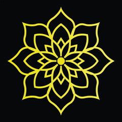 abstract flower vector illustration mandala 