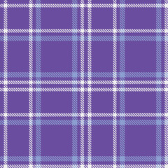Bright Bluey Purple and Dark Very Light Pink Seamless Tartan Fabric Design