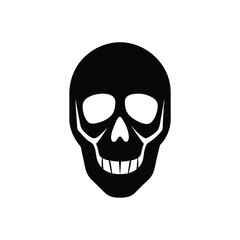 Skull Silhouette Vector Design.