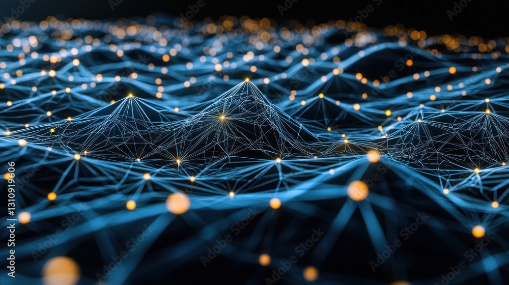 Poster abstract network landscape: digital connectivity and global data flow