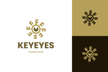 key vision logo vector