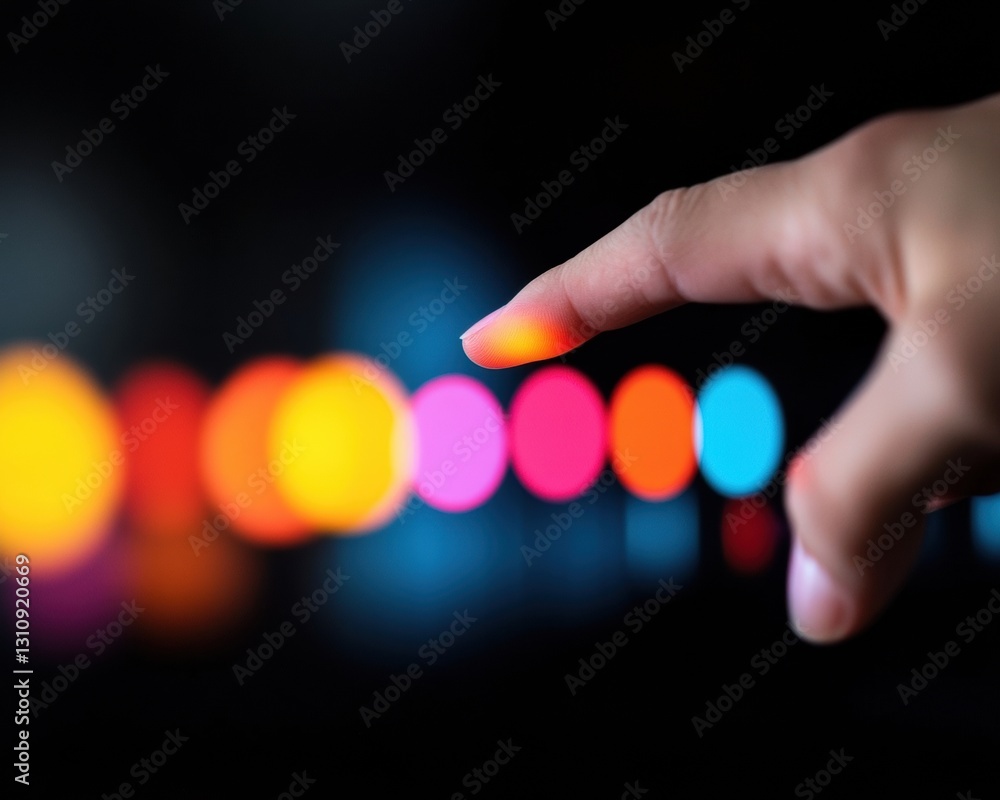 Aufkleber Neuroergonomic Decision Matrix Vibrant Interactive Data Visualization Showcasing Cognitive Choice Dynamics in Minimalist Digital Interface Design