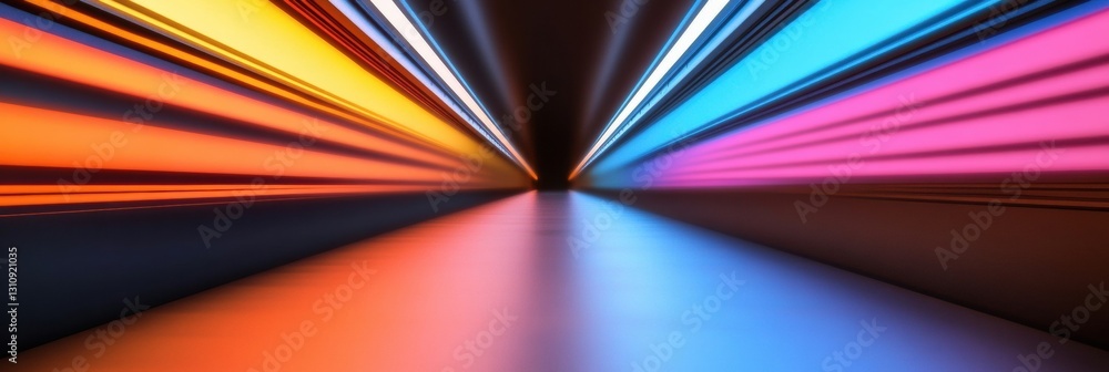 Aufkleber Hypervelocity Digital Infrastructure Immersive Cybernetic Corridor Visualizing High-Performance Cloud Computing and Next-Generation Data Transformation