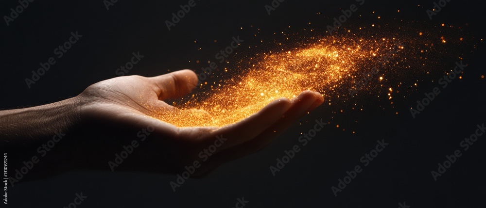 Poster Digital Transformation Unleashed Empowering Innovation with Luminous Data Particles - Future-Forward Visualization of Technological Potential and Creative Intelligence