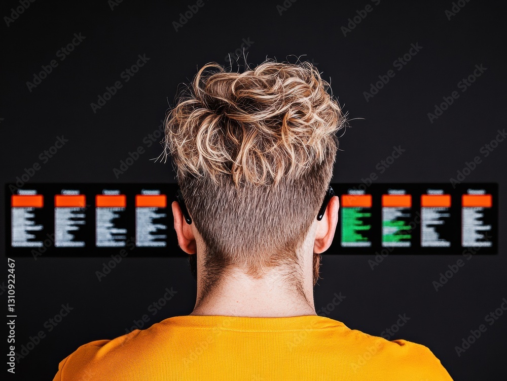 Aufkleber Immersive Tech Minimalism Next-Gen Professional Analyzes Dynamic Data Visualization with Neural-Inspired Cyberpunk Aesthetic for Cutting-Edge Operational Intelligence