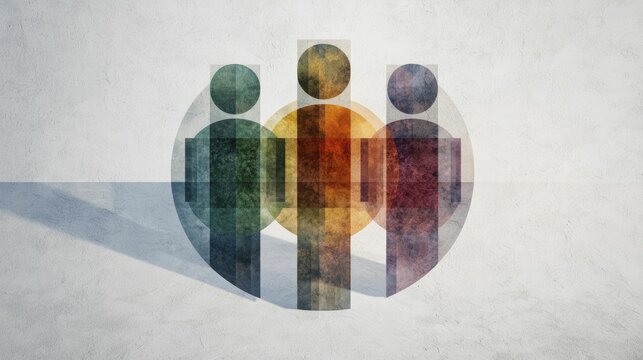 Circular diagram in earthy hues, illustrating the synergy between social impact sourcing and community vitality.