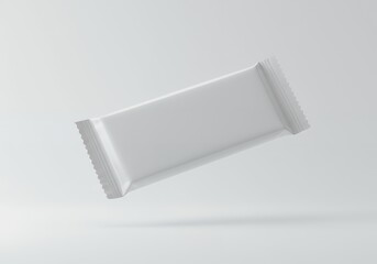Presenting Plain White Bar in Wrapper for Product Mockup and Design