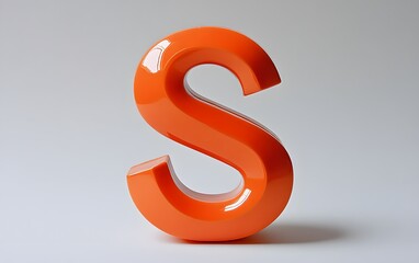 19. Bold and clear letter S on a white background