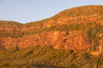 View of Mt Mulligan (Ngarrabullgan) early morning, in Far North Queensland.
