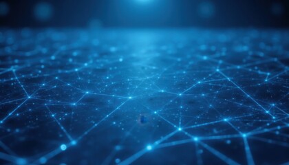 Obraz premium Exploring the digital network landscape virtual environment abstract visualization futuristic perspective technology concept