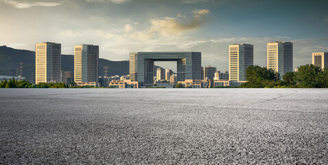 Captivating Urban Skyline Under a Dramatic Sky