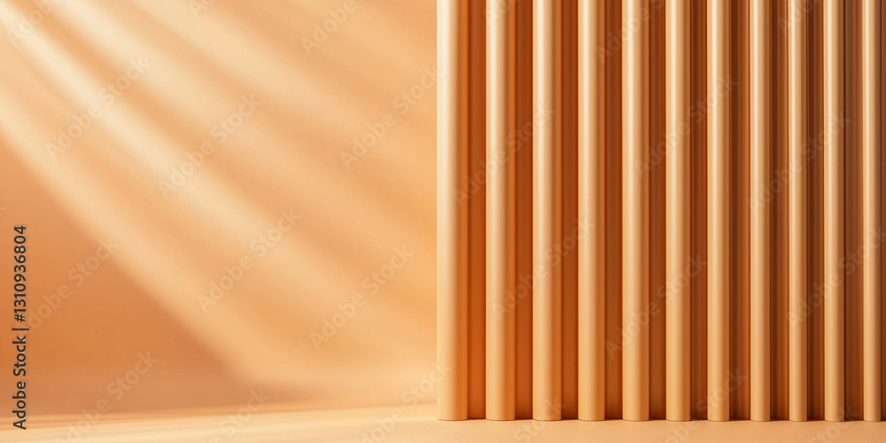 Poster minimal luxury background with vertical lines and soft lighting creates high end feel