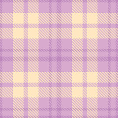 Pastel Lavender Seamless Tartan with Pale Liliac accents Fabric Design