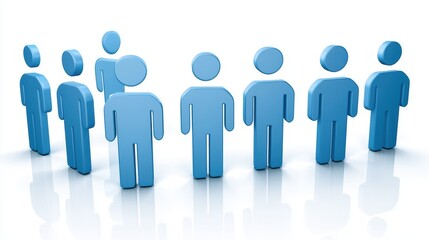 Diverse group of people standing together, a visual representation of unity, teamwork, and collaboration in row