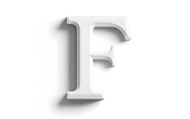 58. Large letter F centered on white, with a clean design