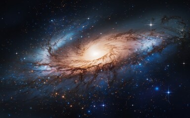 Obraz premium Spiral Galaxy in Deep Space