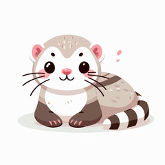 ferret vector illustration