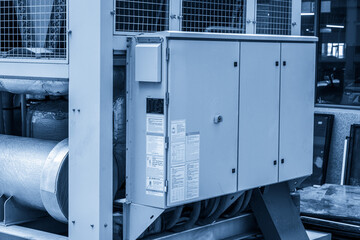 Industrial Machinery Control Panel in a Modern Commercial Setting