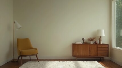 Cozy and Modern Living Room with Minimalist Decor and Natural Light