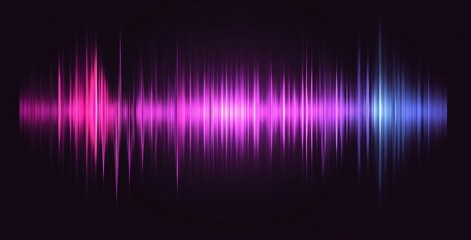 A purple and blue wave of sound
