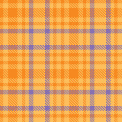 Modern Seamless Tartan in Dusty Butterscotch tones Fabric Design