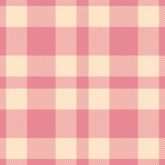Modern Rich Pig Pink Seamless Tartan Fabric Design