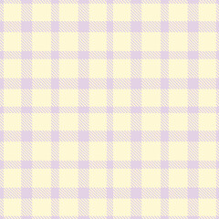 Vivid Pale Lavender and Bright Pale Seamless Tartan Fabric Design