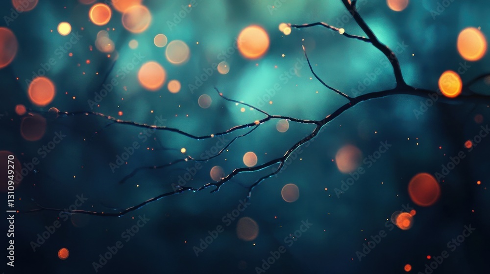 Poster elegant white background with soft-focus bokeh and a futuristic abstract touch, great for business v
