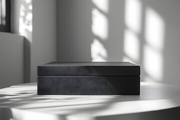 Stylish Monochrome Rigid Box with Magnetic Closure for Home Essentials and Minimalist Aesthetic