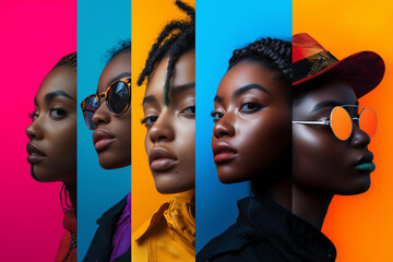 Fototapeta premium Vibrant Portraits of Diversity