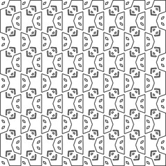 Repeat patterns.Abstract shapes from lines. Vector graphics for design, prints, decoration, cover, textile, digital wallpaper, web background, clothing, wrapping paper, cards, packaging, fabric.