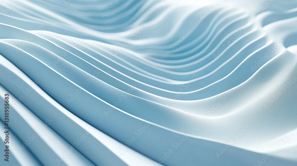 Aufkleber abstract blue wave pattern smooth elegant background design texture 3d art soft curve lines light