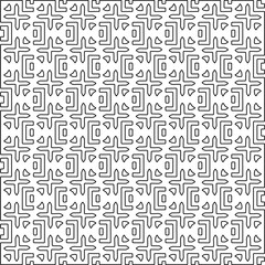 Repeat patterns.Abstract shapes from lines. Vector graphics for design, prints, decoration, cover, textile, digital wallpaper, web background, clothing, wrapping paper, fabric, cards, packaging.