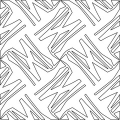 Repeat patterns.Abstract shapes from lines. Vector graphics for design, prints, decoration, cover, textile, digital wallpaper, web background, wrapping paper, clothing, fabric, packaging, cards.