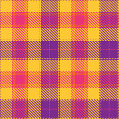 Modern Seamless Tartan in Muted Purple tones Fabric Design