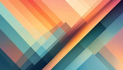Obraz premium Abstract Geometric Design Warm Hues Diagonal Stripes Background