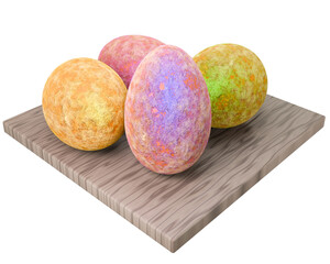 Easter eggs buns isolated on the white background