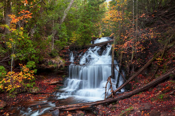 Fototapeta premium Wagner Water falls in Michigan upper peninsula