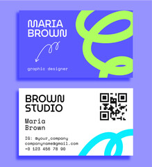 Business card template