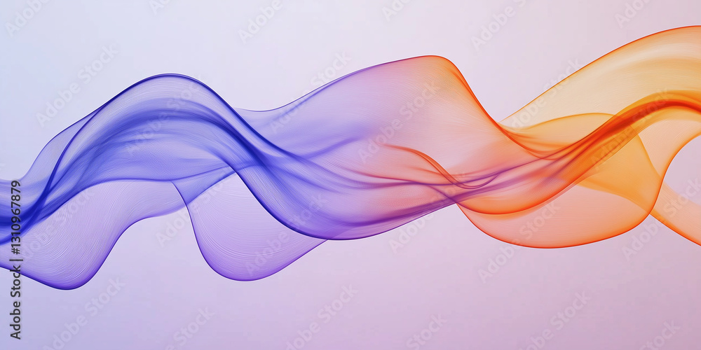 Poster wavy design element,abstract transparent color wave.