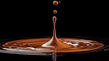 Chocolate Milk Splash: A Symphony of Brown