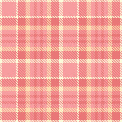 Dusty Blush and Rich Salmon Pink Seamless Tartan Fabric Design