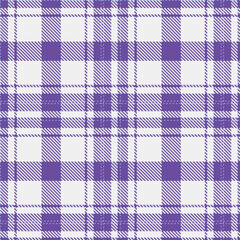 Neon Bluey Purple Seamless Tartan with Light Very Light Pink accents Fabric Design
