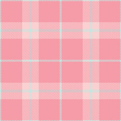 Fototapeta premium Modern Bright Duck Egg Blue Seamless Tartan Fabric Design